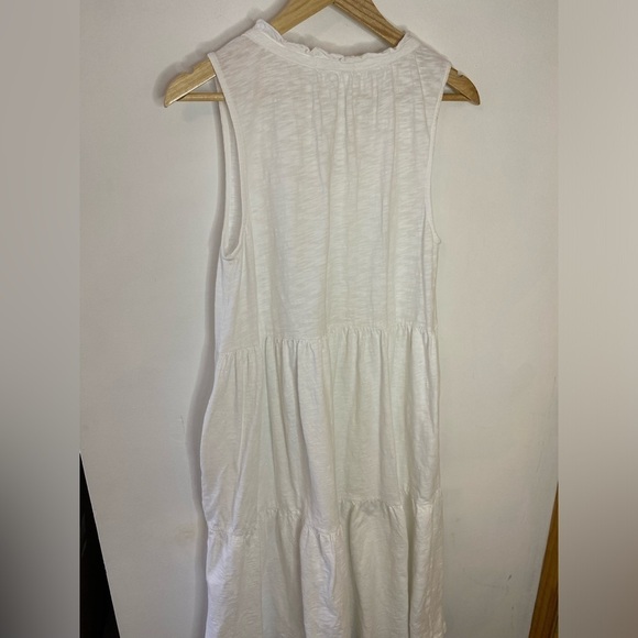 Mododoc Cotton Tiered Sleeveless Midi Dress - Picture 3 of 10